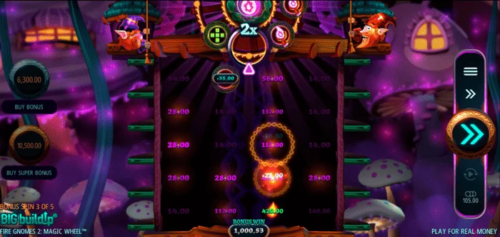 Fire Gnomes 2 Magic Wheel - mreža besplatnih vrtnji s aktivnim ulogama